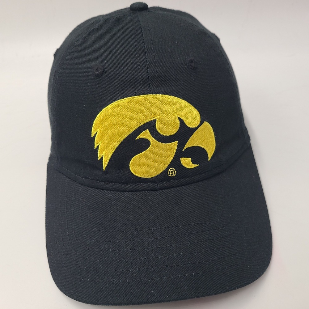 Iowa Hawkeyes Hat Snapback Signatures Black Yellow NCAA University‎ Casual Men